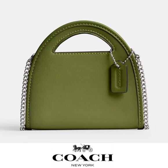 ❤️ Top Handle Card Case Dark Lime - Picture 1 of 15